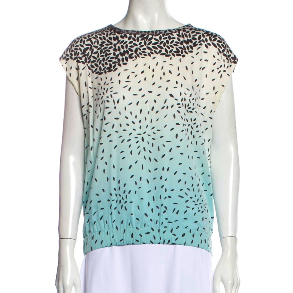 Diane Von Furstenberg Silk Printed Blouse